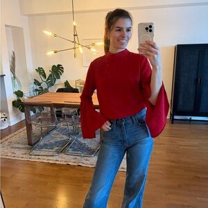 Urban Outfitters Vibrant Red Blouse